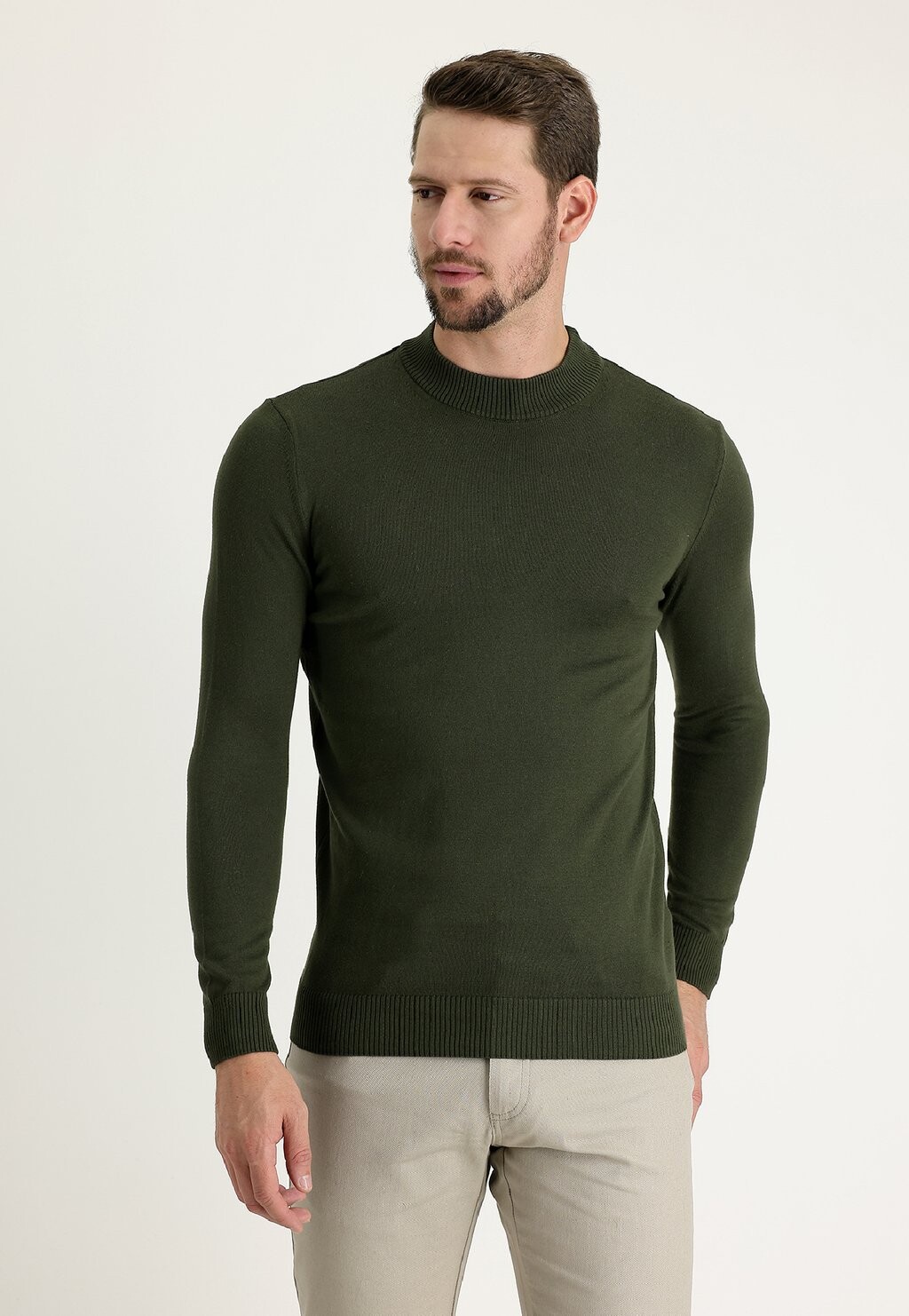 

Вязаный свитер STEHKRAGEN REGULAR FIT Kigili, цвет Medium Khaki