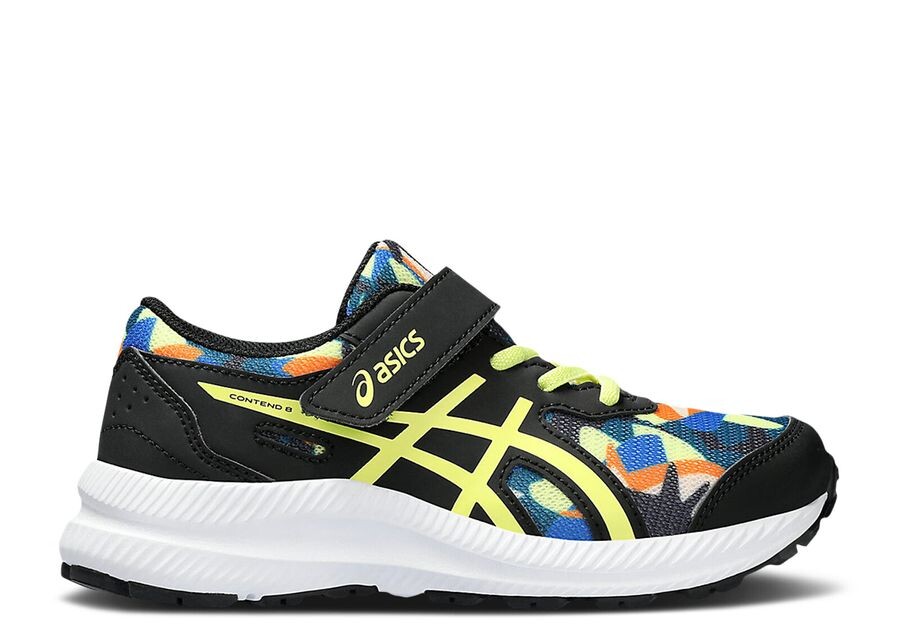 

Кроссовки ASICS Contend 8 Ps 'Black Glow Yellow Camo', черный