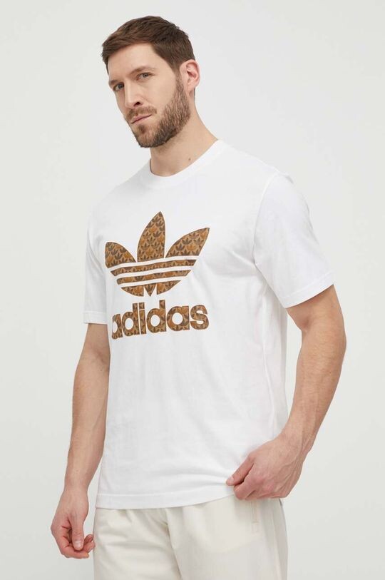 

Хлопковая футболка adidas Originals, белый
