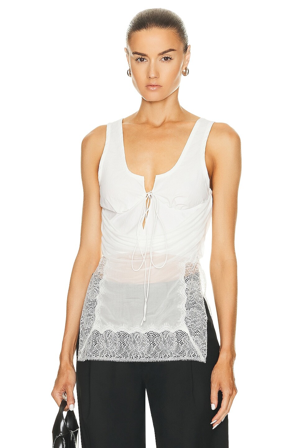 

Топ Christopher Esber Comosum Clash Underwire, белый
