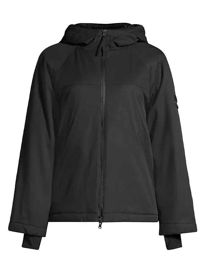 

Пуховик от дождя с капюшоном Max Mara Leisure, черный