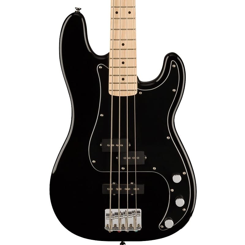 басс гитара fender squier affinity series precision bass pj pack maple fingerboard black w rumble 15 Басс гитара Squier Affinity Series Precision PJ Bass, Maple Fingerboard, Black