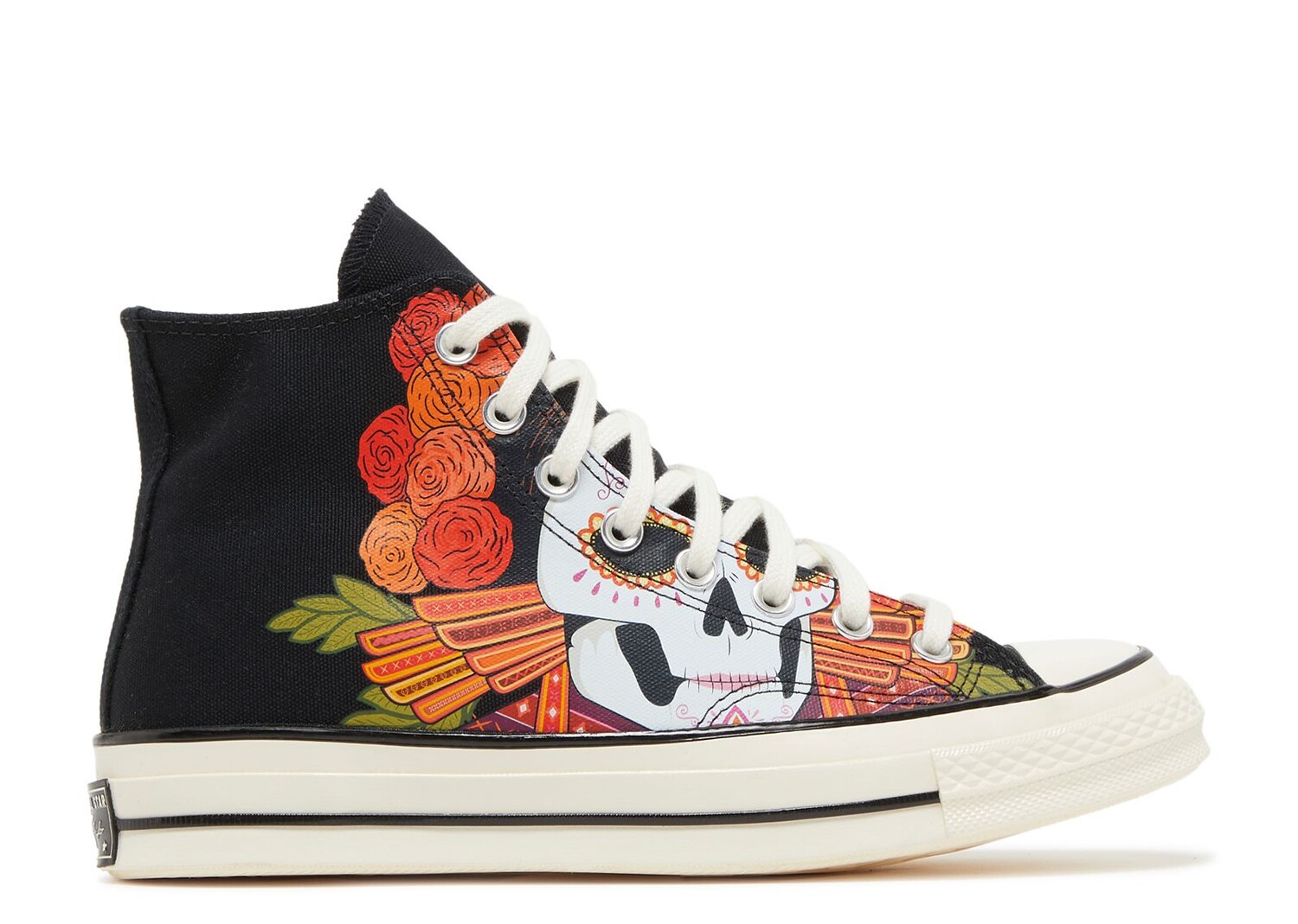 

Кроссовки Converse Chuck 70 High 'Dia De Los Muertos - Black', черный