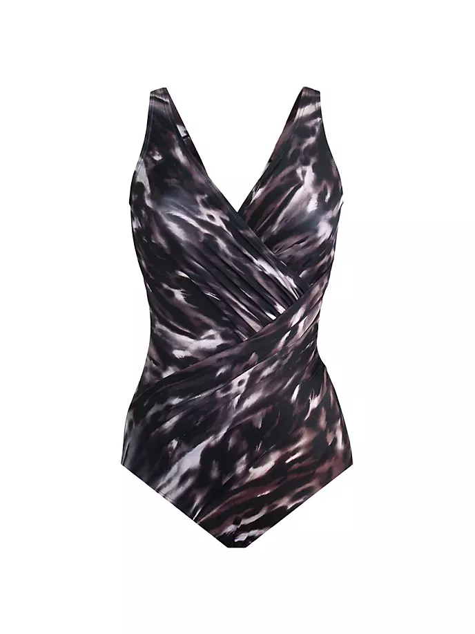 Женский цельный купальник Tempest Oceanus с принтом Miraclesuit Swim, Plus Size, цвет black brown