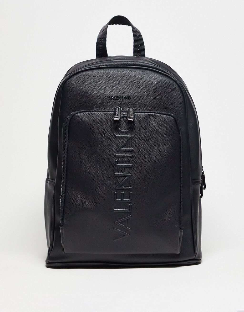 

Черный рюкзак с тисненым вертикальным логотипом Valentino Bags Fetch