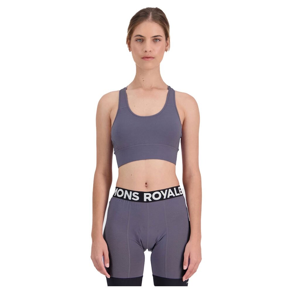 

Спортивный бюстгальтер Mons Royale Stratos Shift, фиолетовый