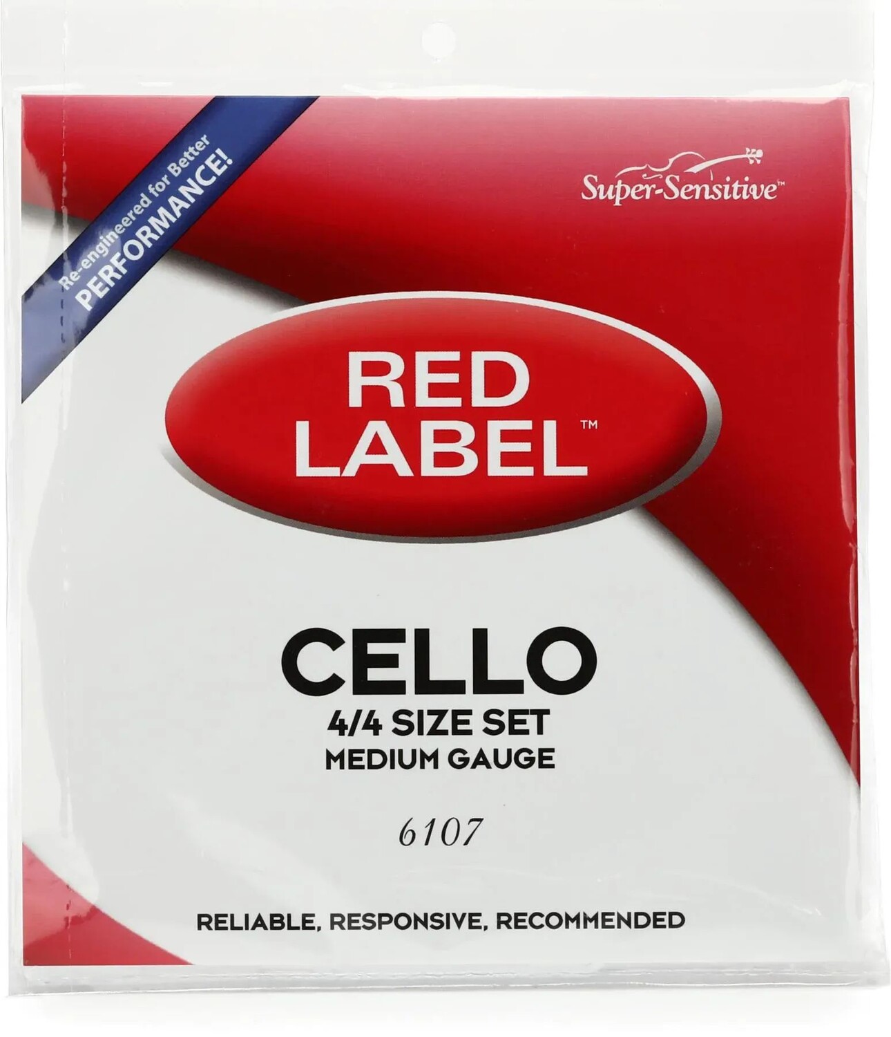 

Набор струн для виолончели Super-Sensitive 6107 Red Label — размер 4/4