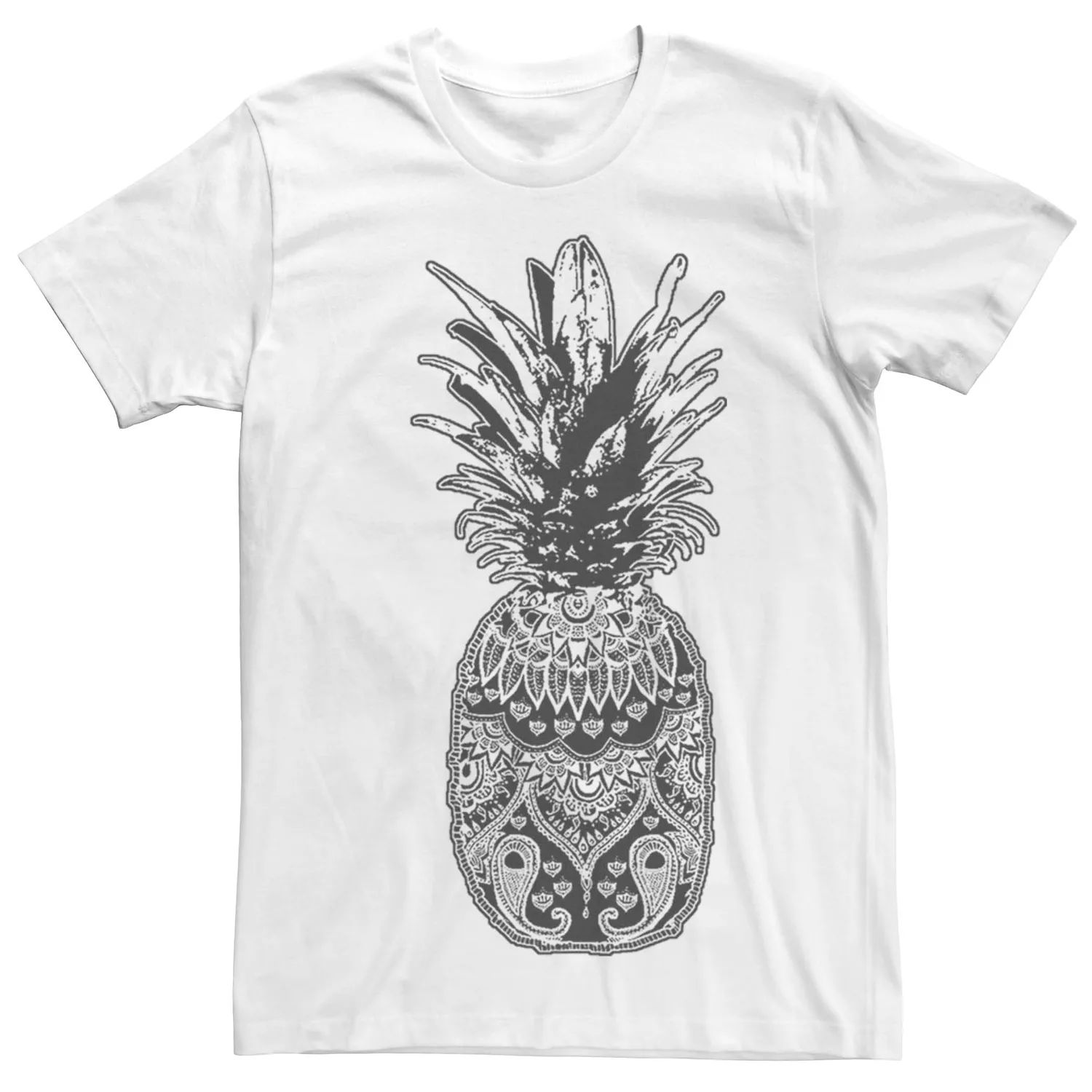 Мужская футболка с рисунком хны и ананасом Licensed Character