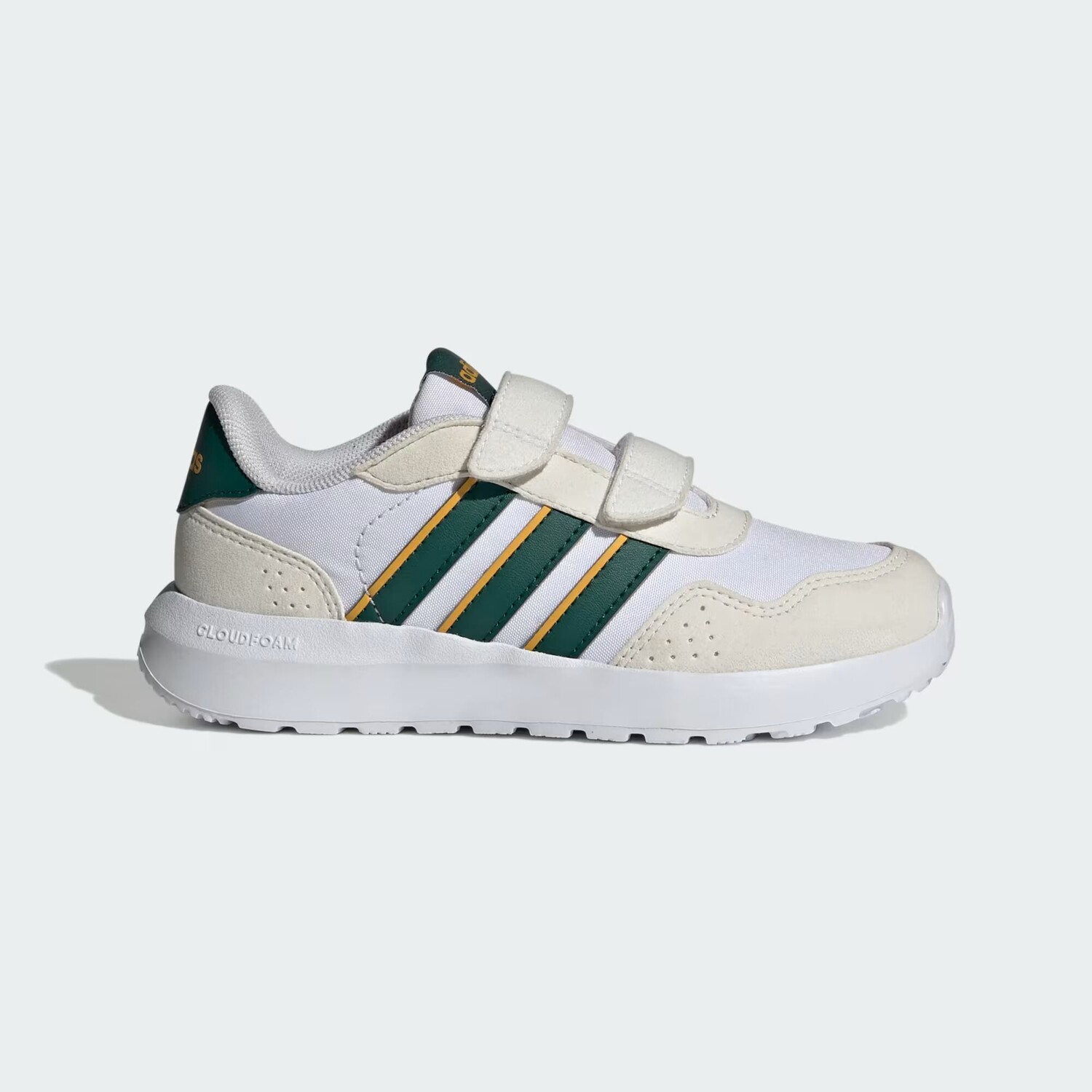 

Кроссовки для бега в стиле 60-х годов для детей Adidas, цвет Cloud White/Collegiate Green/Collegiate Gold