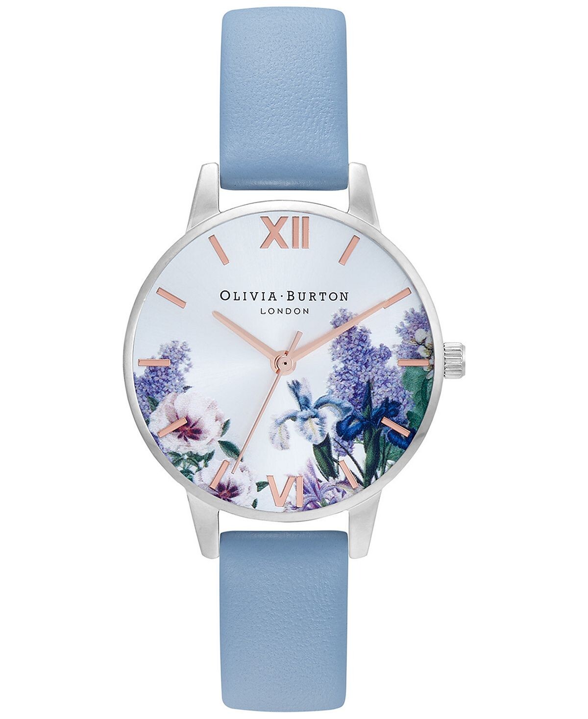 

Женские часы Secret Garden с кожаным ремешком, 30 мм Olivia Burton, синий