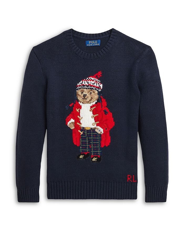 

Свитер Polo Bear для мальчиков Polo Ralph Lauren — Little Kid, Big Kid, синий