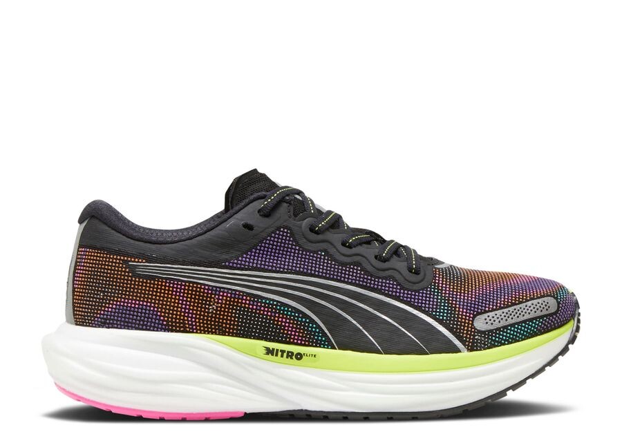 

Кроссовки Puma Wmns Deviate Nitro 2, цвет Black Lime Poison Pink