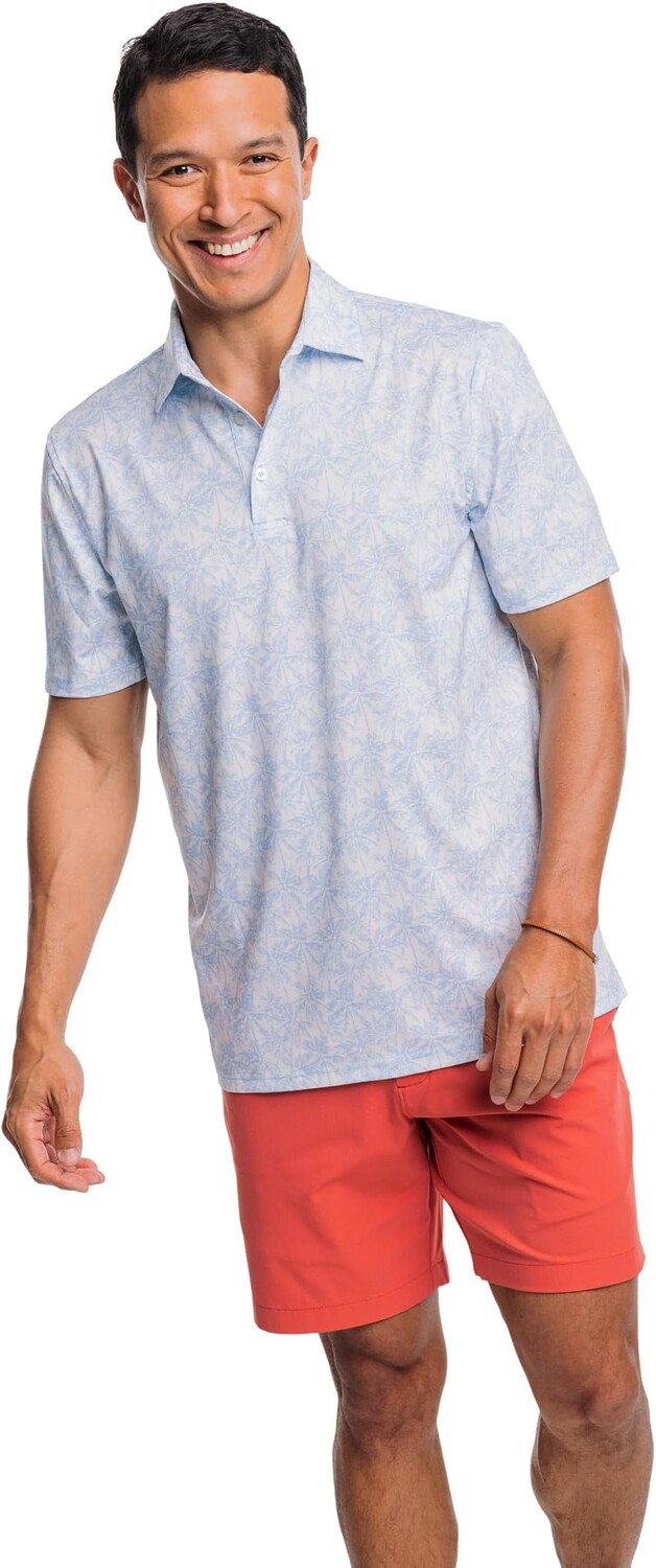 

Рубашка-поло Driver Keep Palm and Carry On Polo Southern Tide, цвет Cloud White