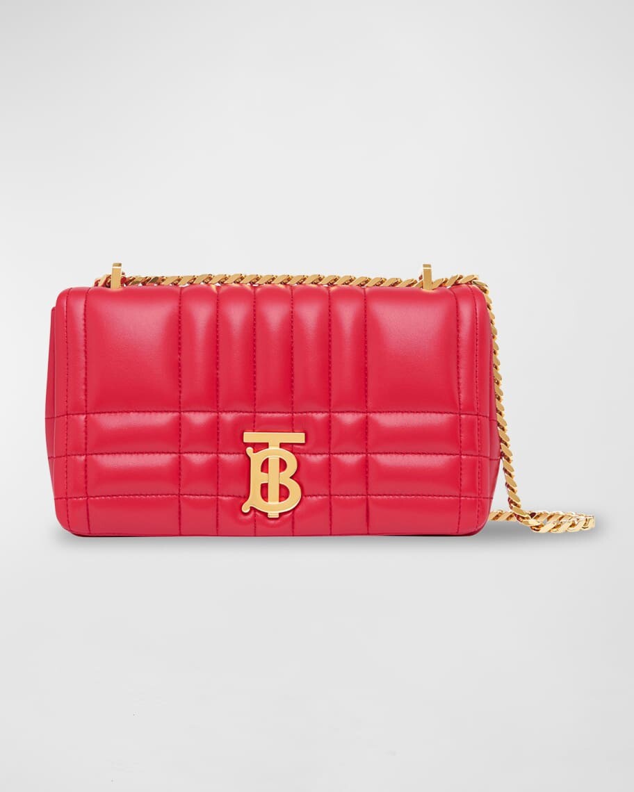 

Маленькая стеганая кожаная сумка через плечо Lola Burberry
