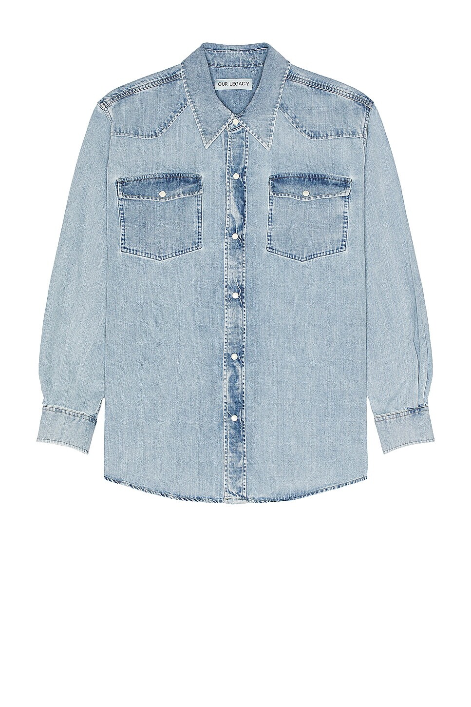 

Рубашка Our Legacy Frontier Shirt, цвет Rider Wash Denim