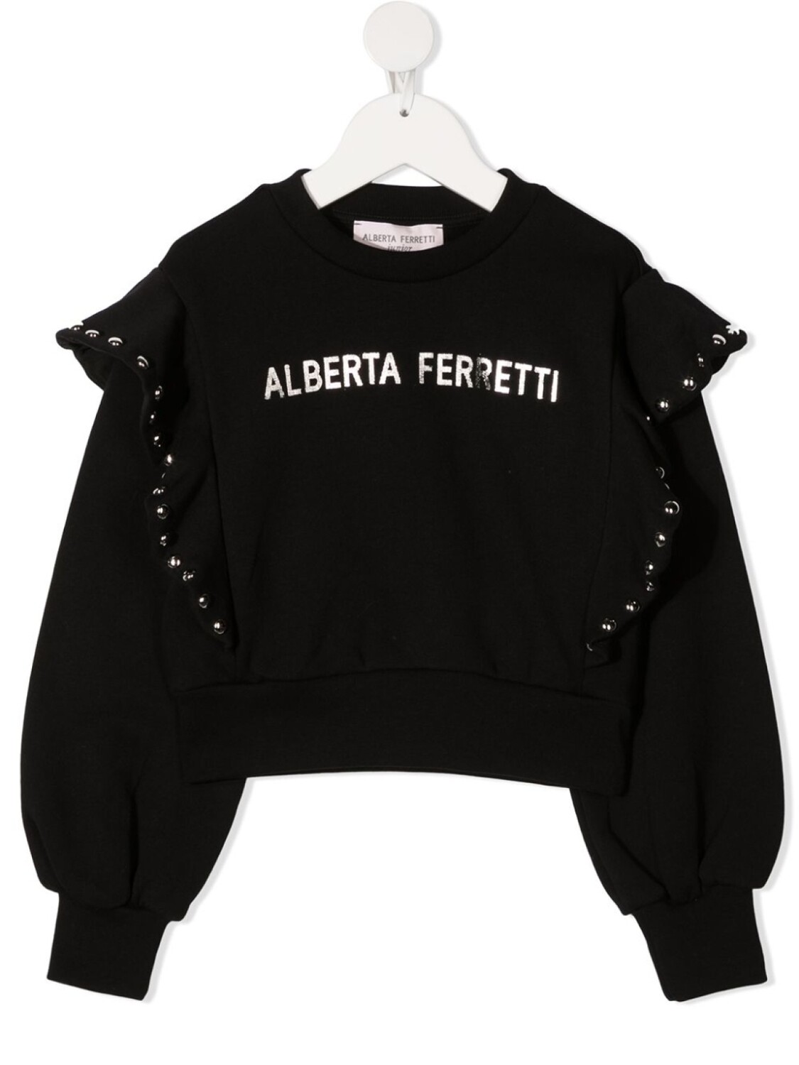 

Толстовка с логотипом Alberta Ferretti Kids, черный