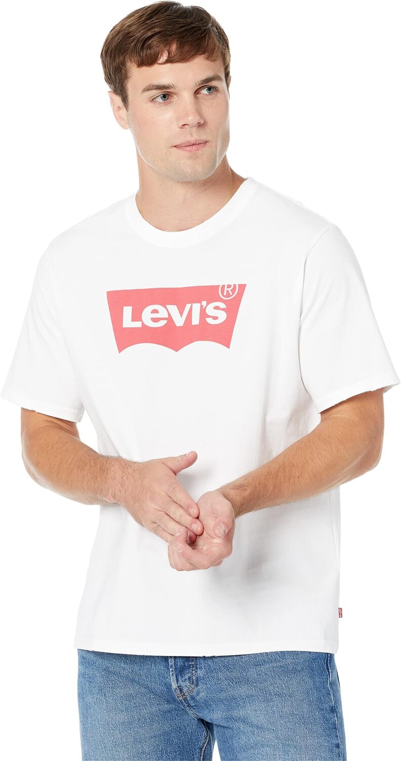

Футболка свободного кроя с короткими рукавами Levi's, белый