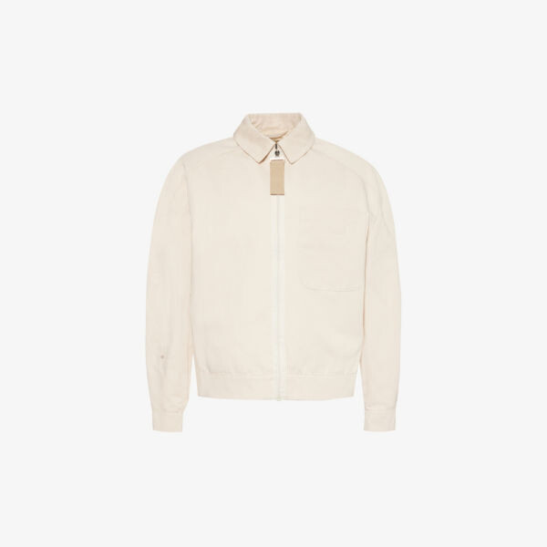 

Le blouson linu жакет свободного кроя из хлопка и льна Jacquemus, бежевый