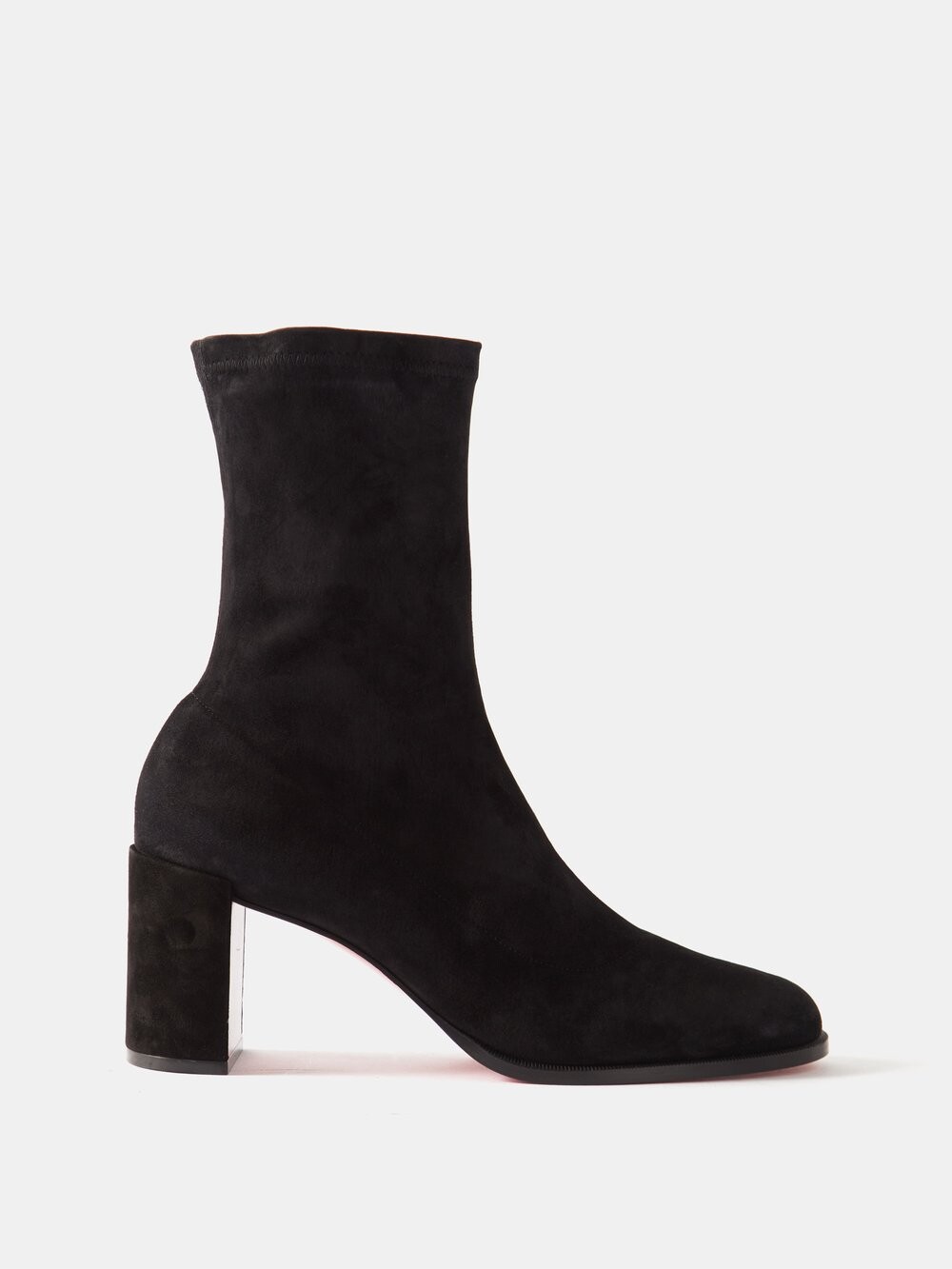 

Замшевые ботильоны stretchadoxa 70 Christian Louboutin, черный
