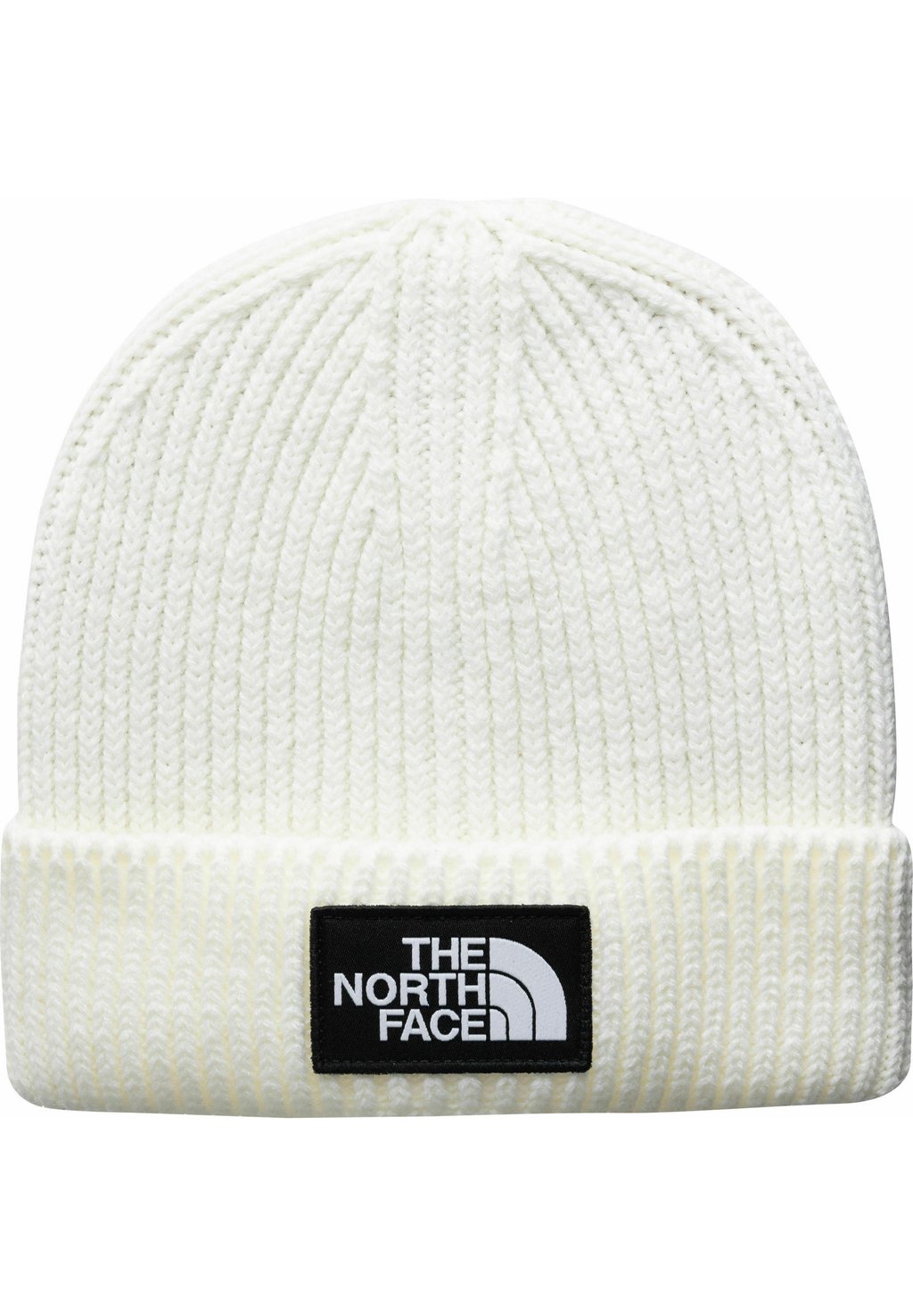 Шапка Cuffed Box Logo The North Face, цвет gardenia white
