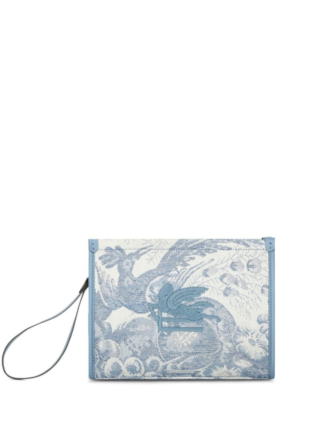 

ETRO жаккардовый клатч среднего размера, синий