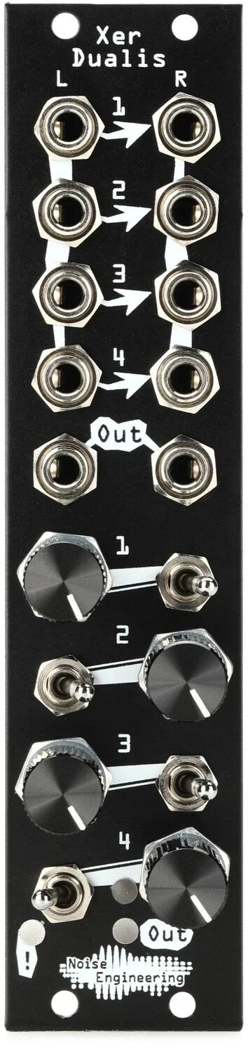

Шумотехника Xer Dualis 4-канальный стереомикшерный модуль Eurorack — черный