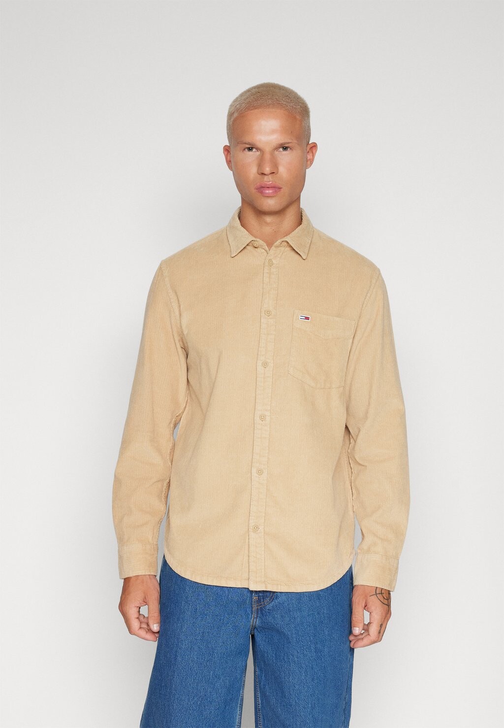 

Рубашка RELAXED SHIRT Tommy Jeans, желто-песочный