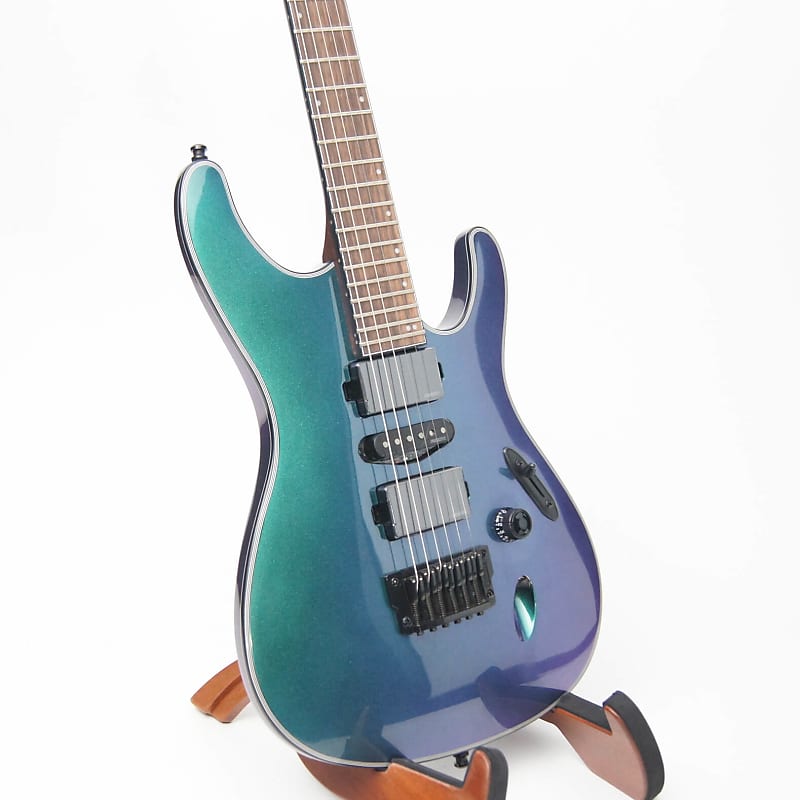 цена Электрогитара Ibanez S671ALB-BCM Axion Label Blue Chameleon Electric Guitar