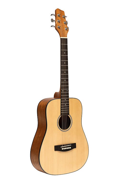Акустическая гитара STAGG Acoustic dreadnought travel guitar spruce natural finish