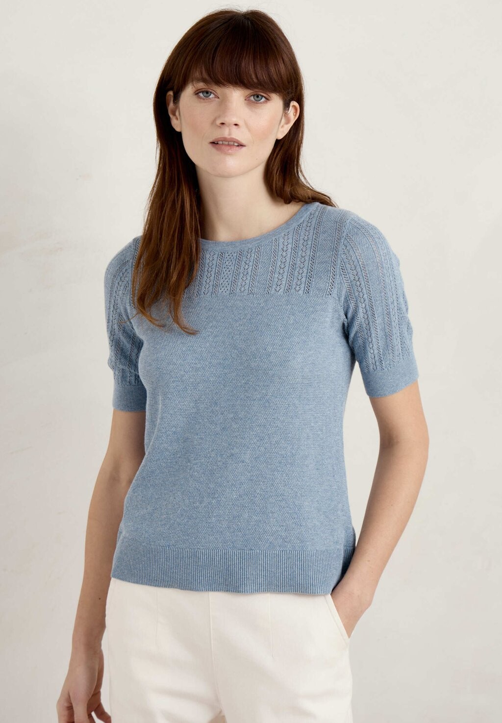 

Футболка с принтом CHIFF CHAFF SHORT SLEEVE Seasalt Cornwall, цвет blue fog