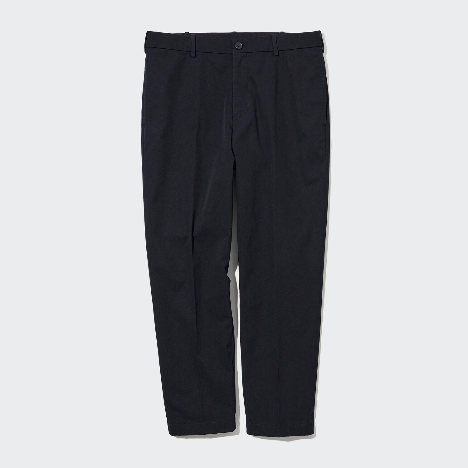 

Брюки UNIQLO из хлопка укороченные, темно-синий
