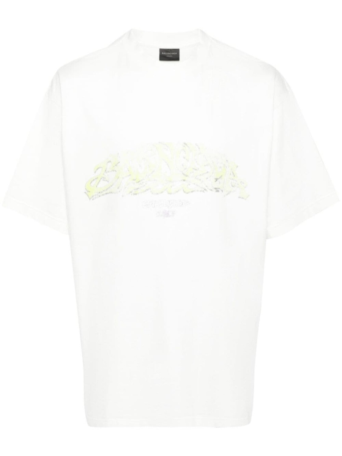 

Футболка с логотипом Balenciaga, бежевый