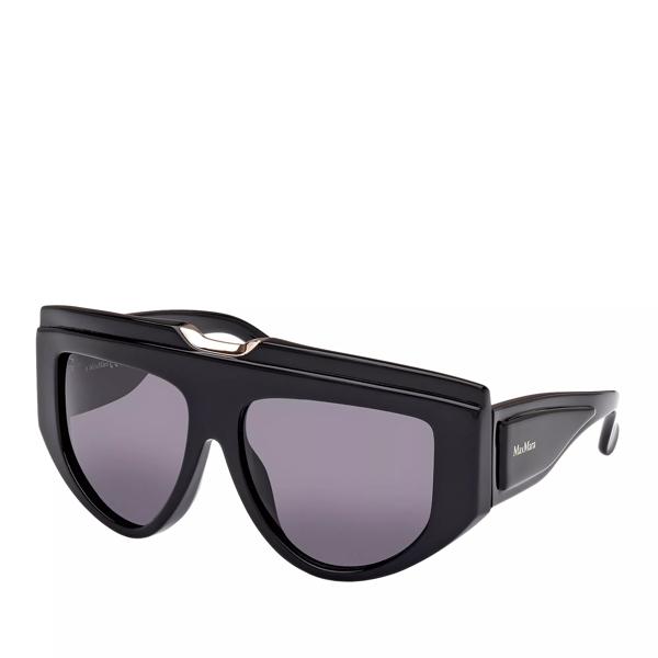 Солнцезащитные очки orsola shiny black Max Mara, черный