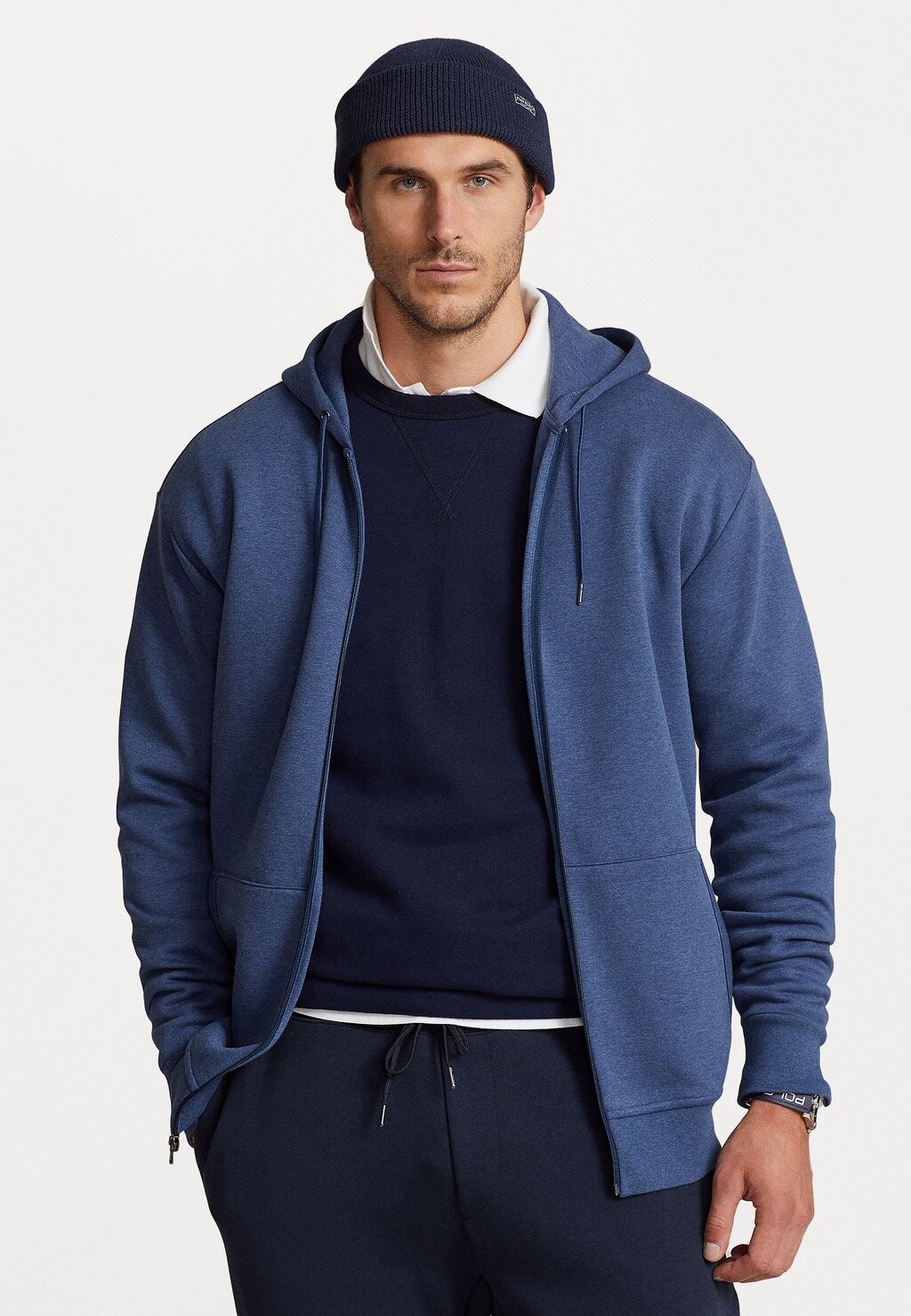 

Толстовка на молнии LONG SLEEVE Polo Ralph Lauren Big & Tall, синий вереск