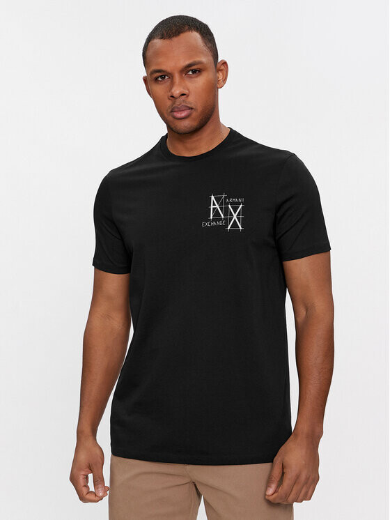 

Футболка стандартного кроя Armani Exchange, черный