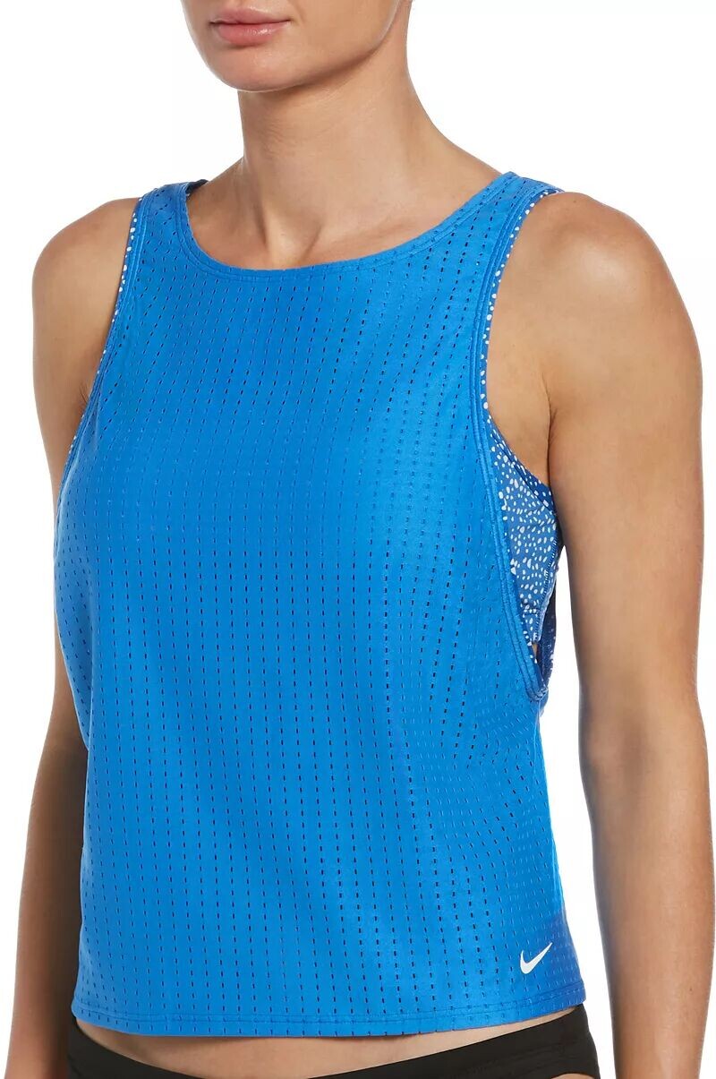 

Женский трансформируемый многослойный топ танкини Nike Water Dots