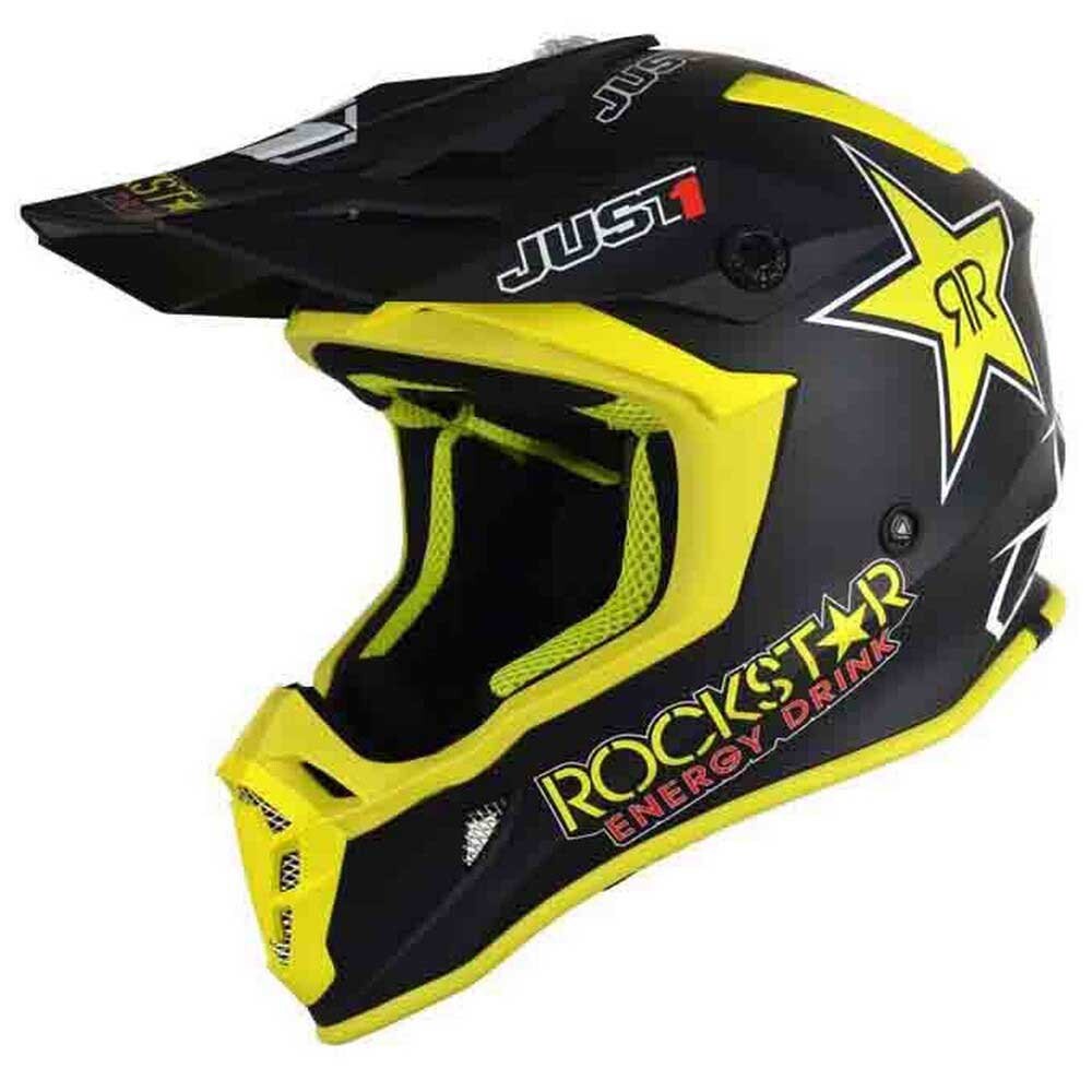 

Шлем для бездорожья Just1 J38 Rockstar Energy Drink, желтый