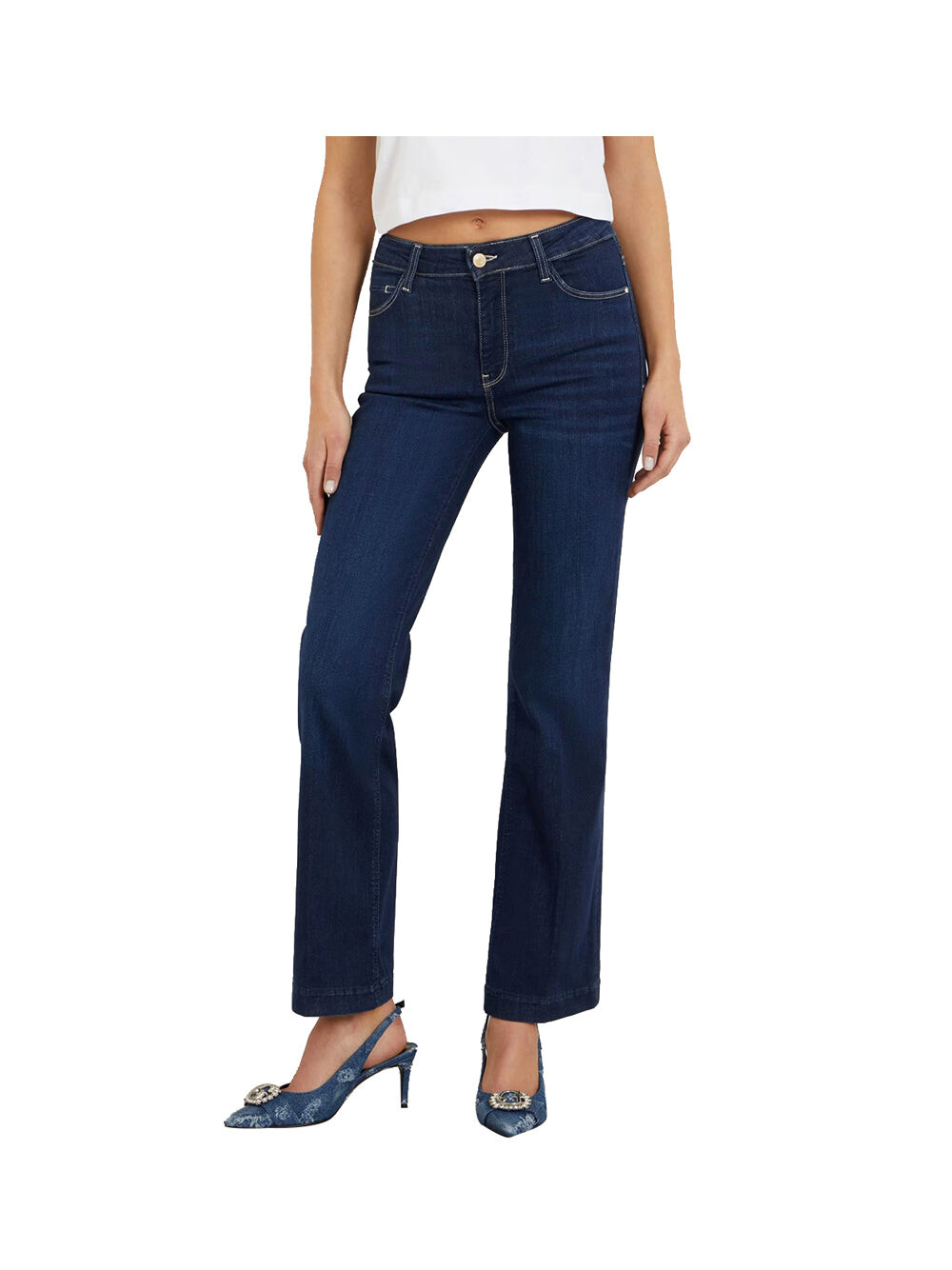 

Синие женские брюки Guess