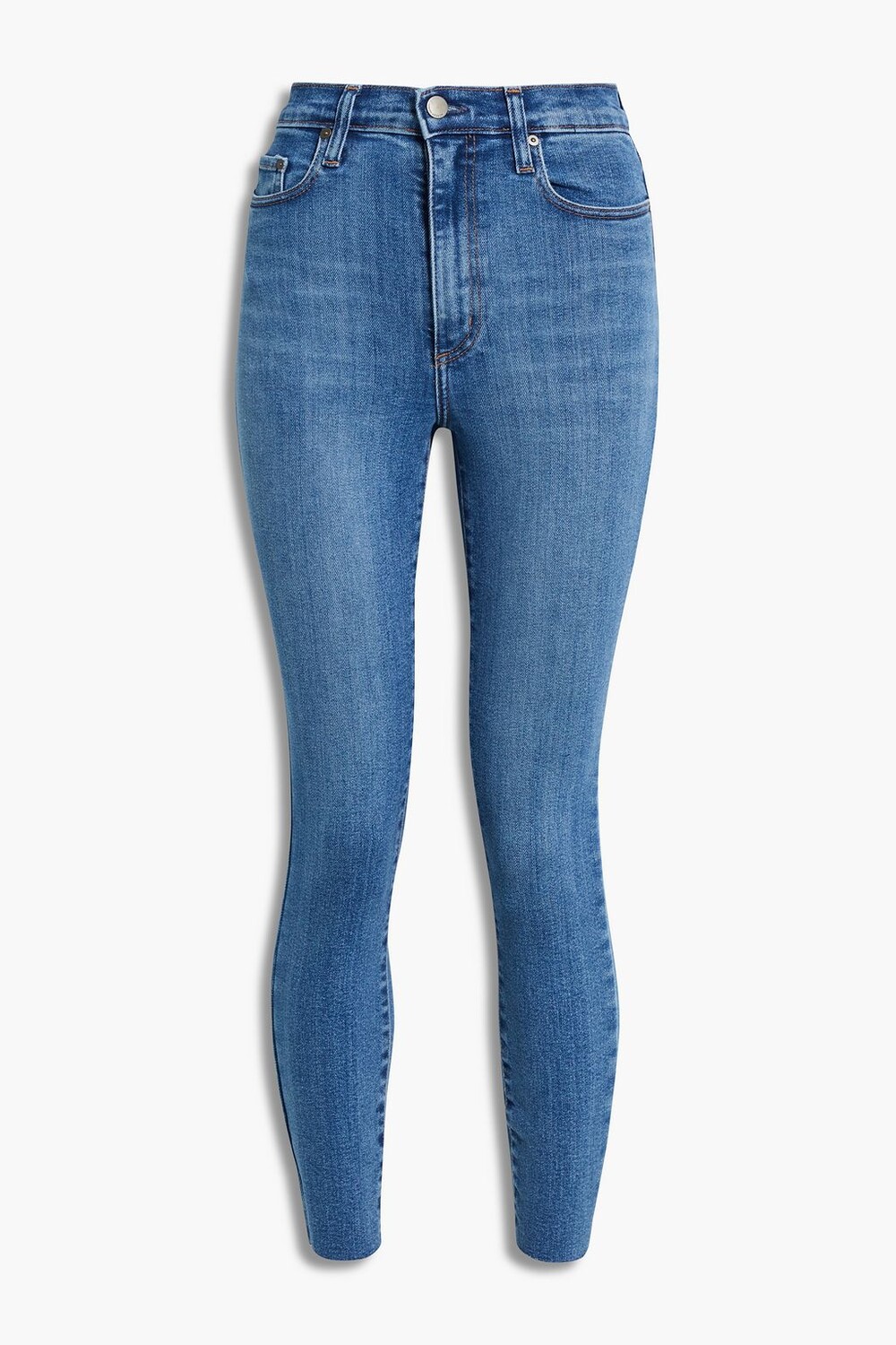 

Джинсы скинни Siren с высокой талией и потертостями Nobody Denim, синий