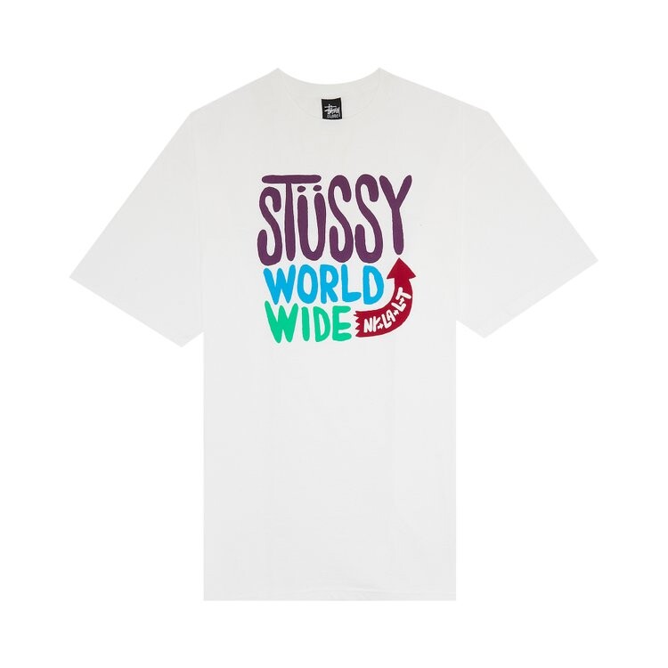 

Футболка Stussy World Wide 'White', белый