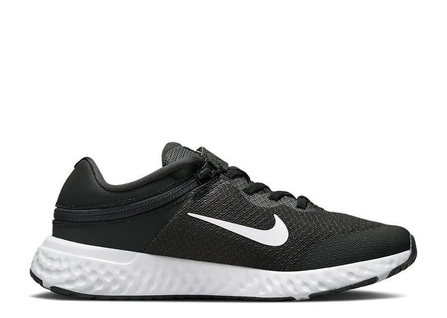 

Кроссовки Nike Revolution 6 Flyease 4E Gs 'Black White', черный