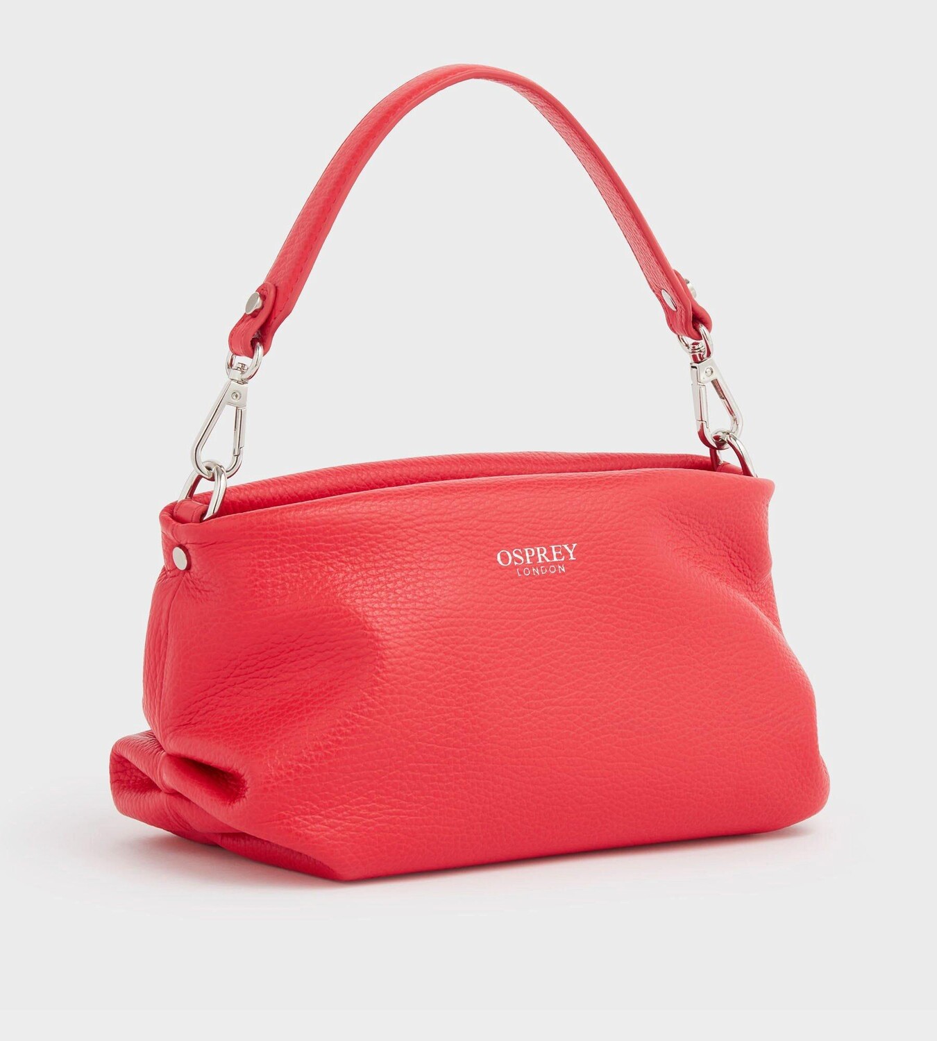 

Итальянская кожаная сумка Carina Shrug OSPREY LONDON, красный