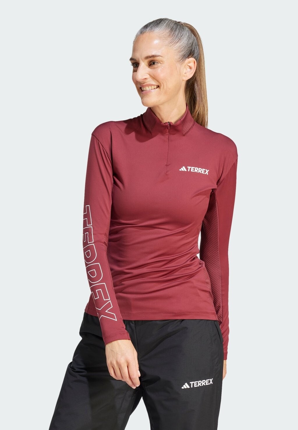 

Футболка с длинным рукавом XPERIOR Adidas, темно-красный