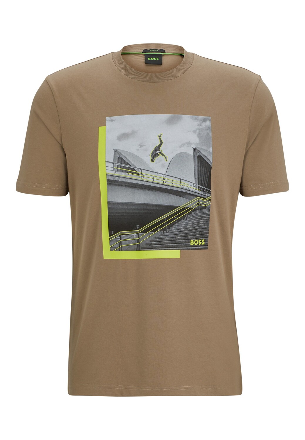 

Футболка BOSS TEE 10 Regular Fit, светло-зеленый