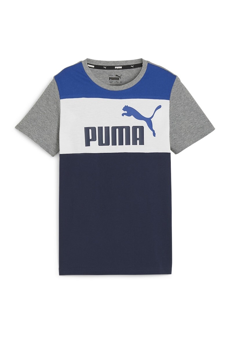 

Базовая футболка с овальным вырезом и логотипом Puma, серый