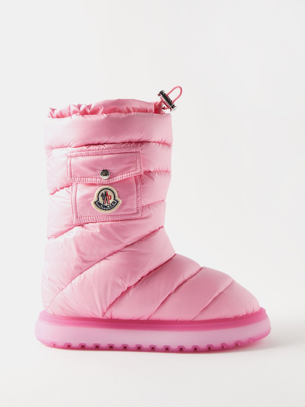 ботинки gaia verdi Стеганые зимние ботинки gaia с карманами Moncler, розовый