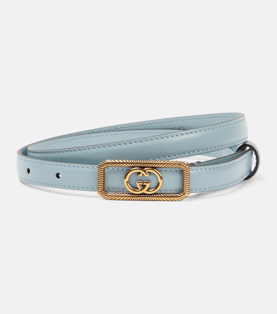 

Кожаный ремень gg Gucci, синий