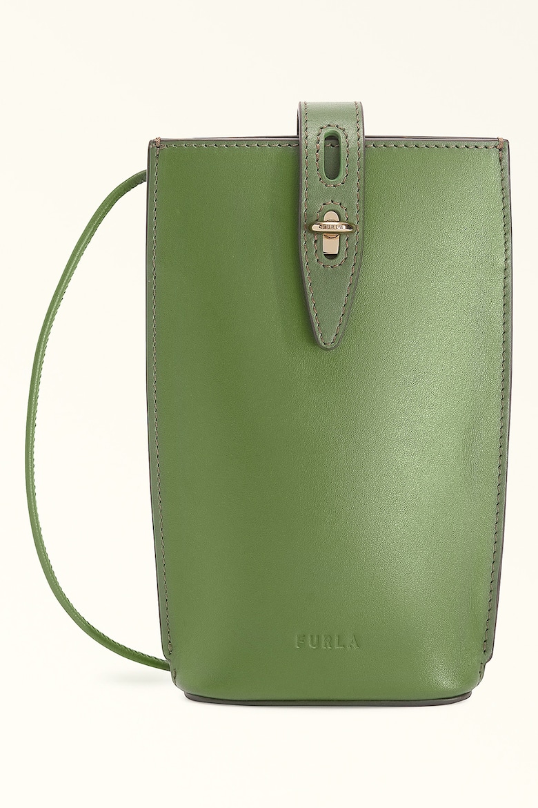 Кожаная сумка Unica Furla, зеленый