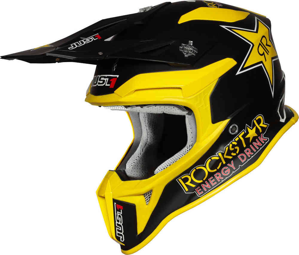 J18 Rockstar Шлем для мотокросса Just1 шлем just1 j18 pulsar для мотокросса сине красно белый