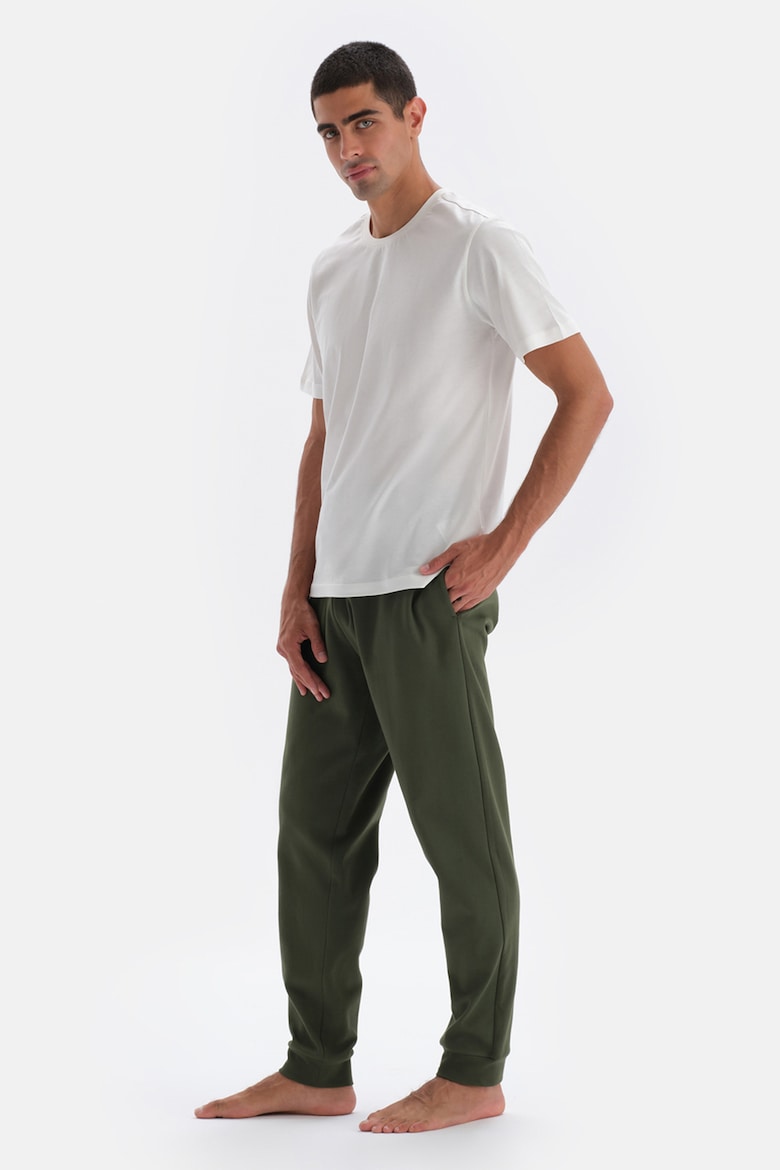цена Длинные пижамные штаны из хлопка Dagi, зеленый